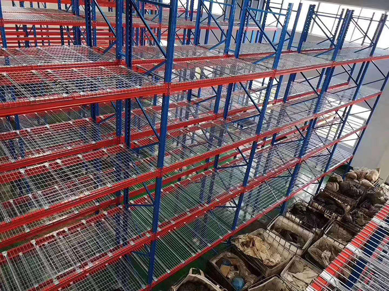 What kind of shelves are called mezzanine shelves?